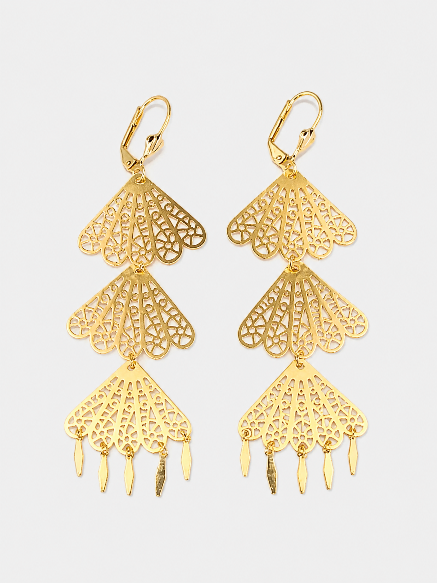 Aretes Abanico Fleco