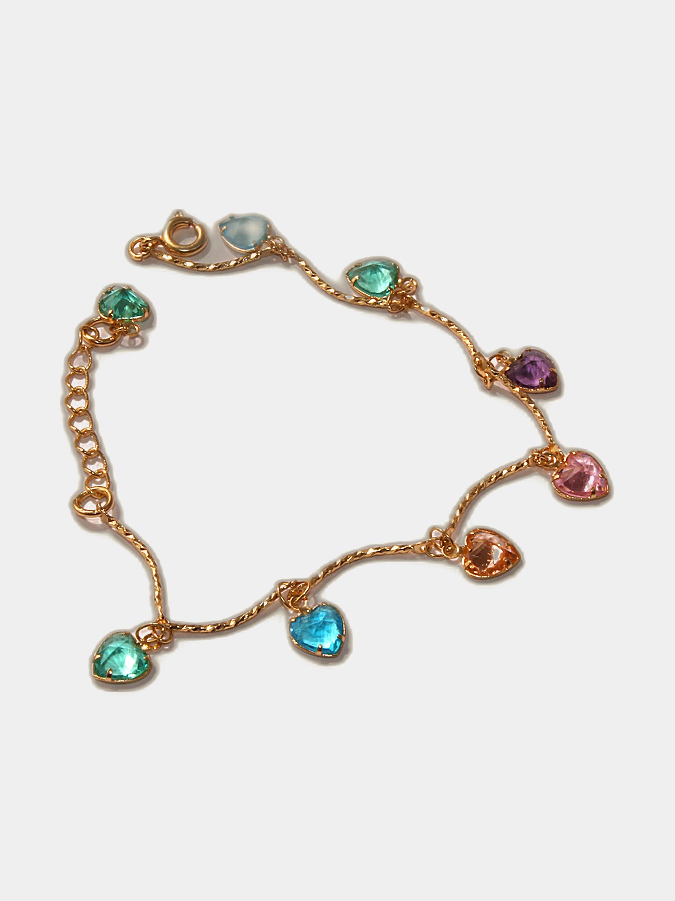 Pulsera Corazones de Cristal
