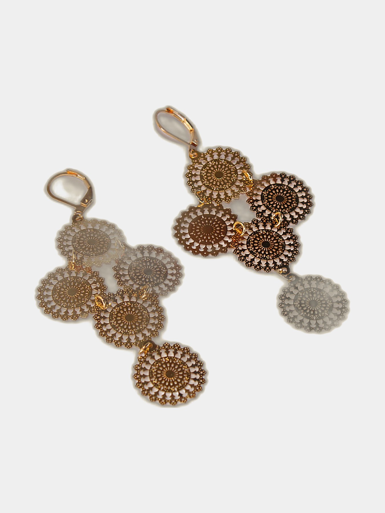 Aretes Cinco Mandalas