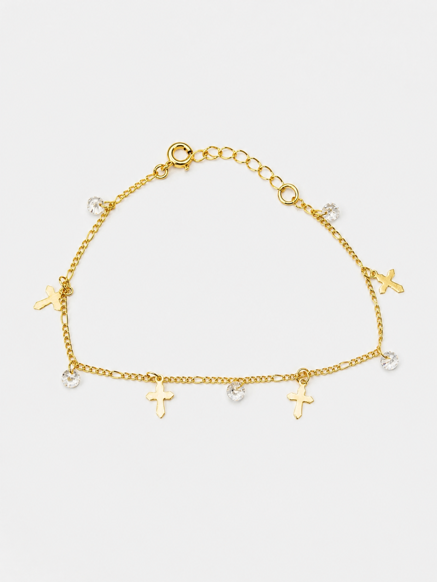 Pulsera Cruz de Cristal