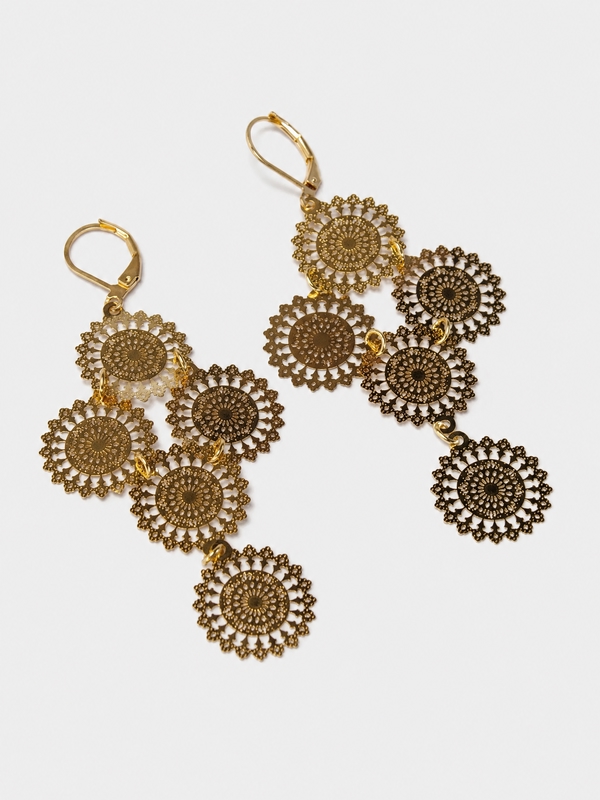 Aretes Cinco Mandalas