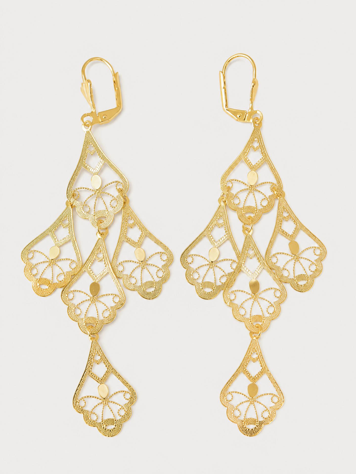 Aretes Hojas y Mariposas