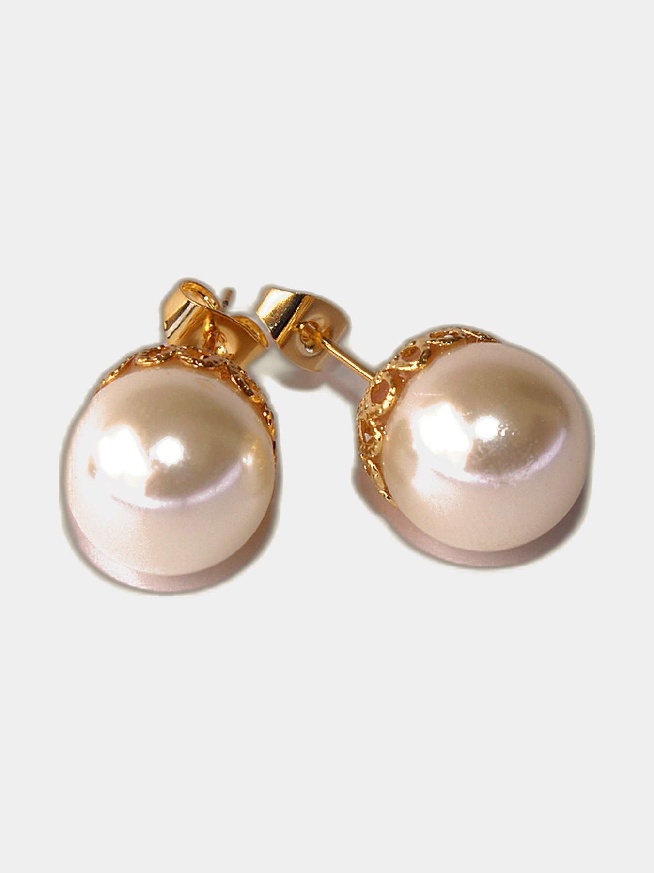 Aretes Perla Flor