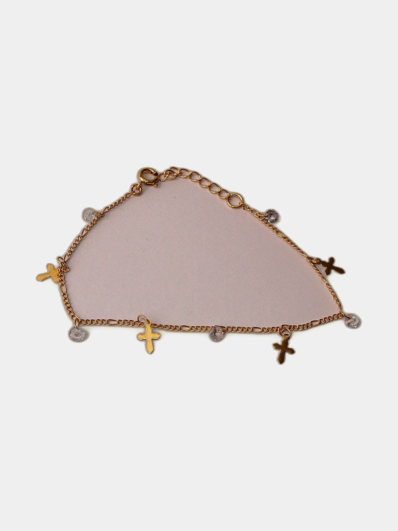 Pulsera Cruz de Cristal