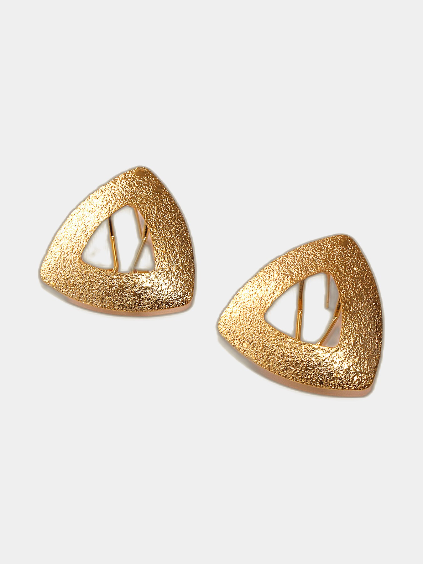 Aretes Triángulo Texturizado