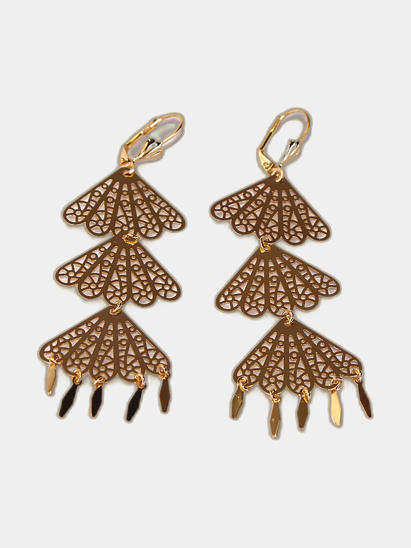 Aretes Abanico Fleco